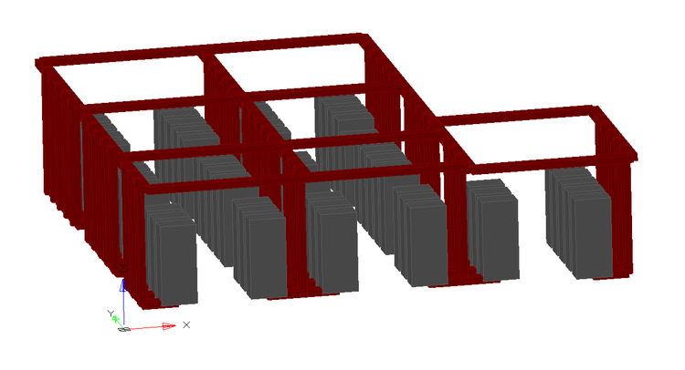 nanoCAD BIM СКС. 3D-модель аппаратной